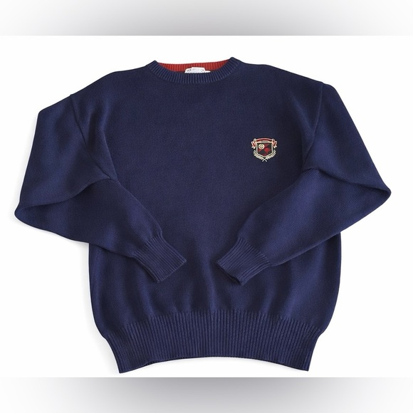 Wimbledon Other - Wimbledon Men's Navy Crewneck Sweater with Crest